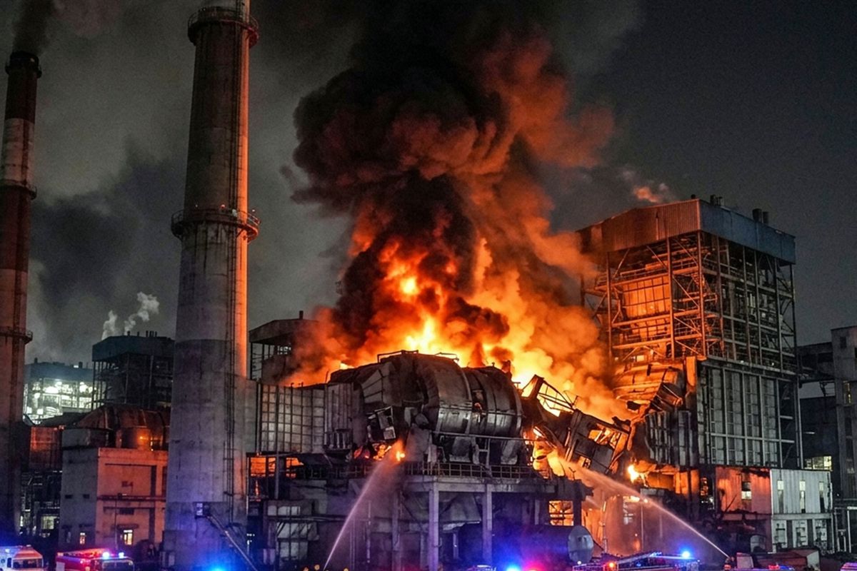 Hindistan\'da bir elektrik santralinde meydana gelen patlamada 9 kişi öldü