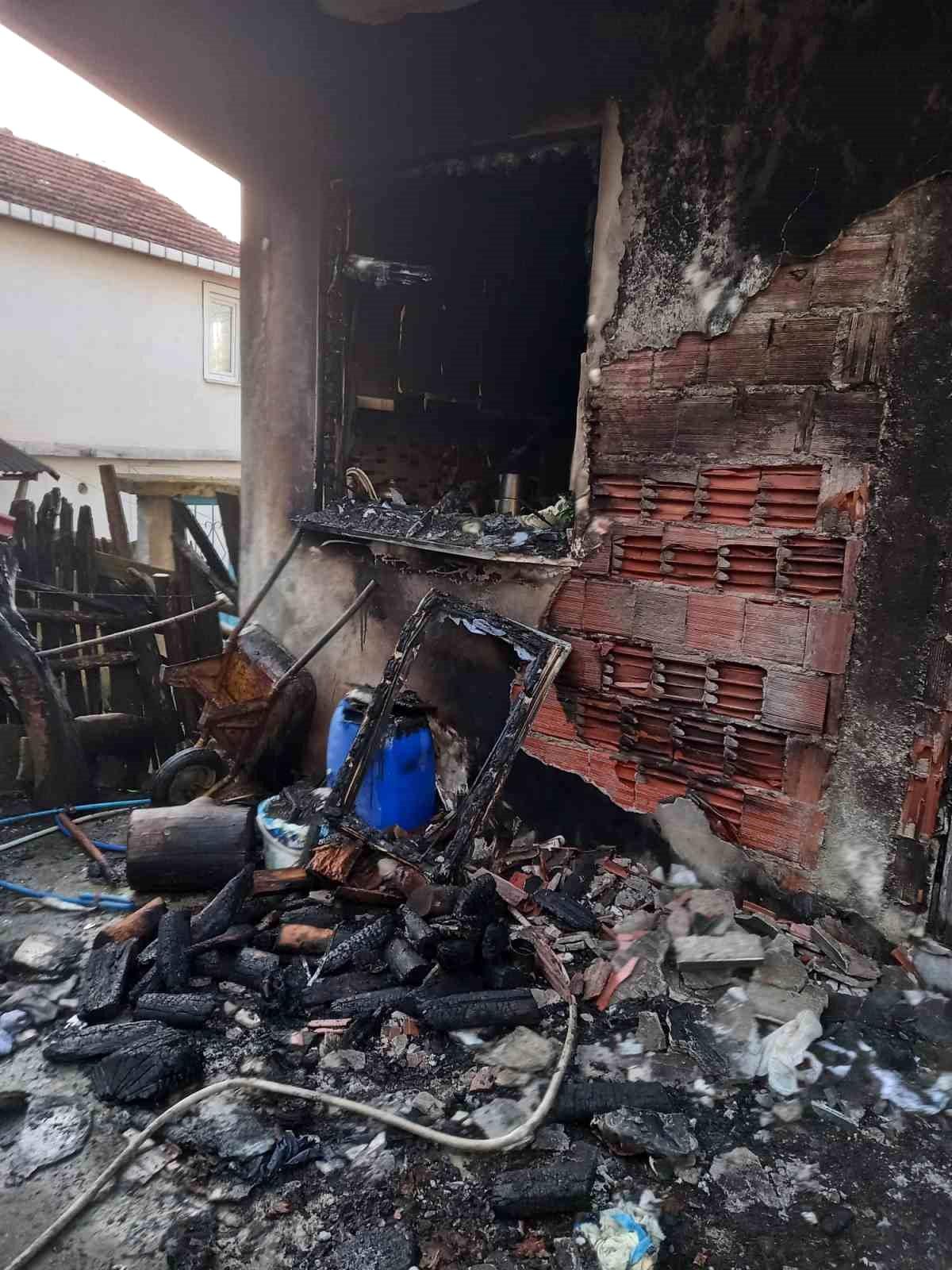 İnebolu\'da Mutfakta Yangın