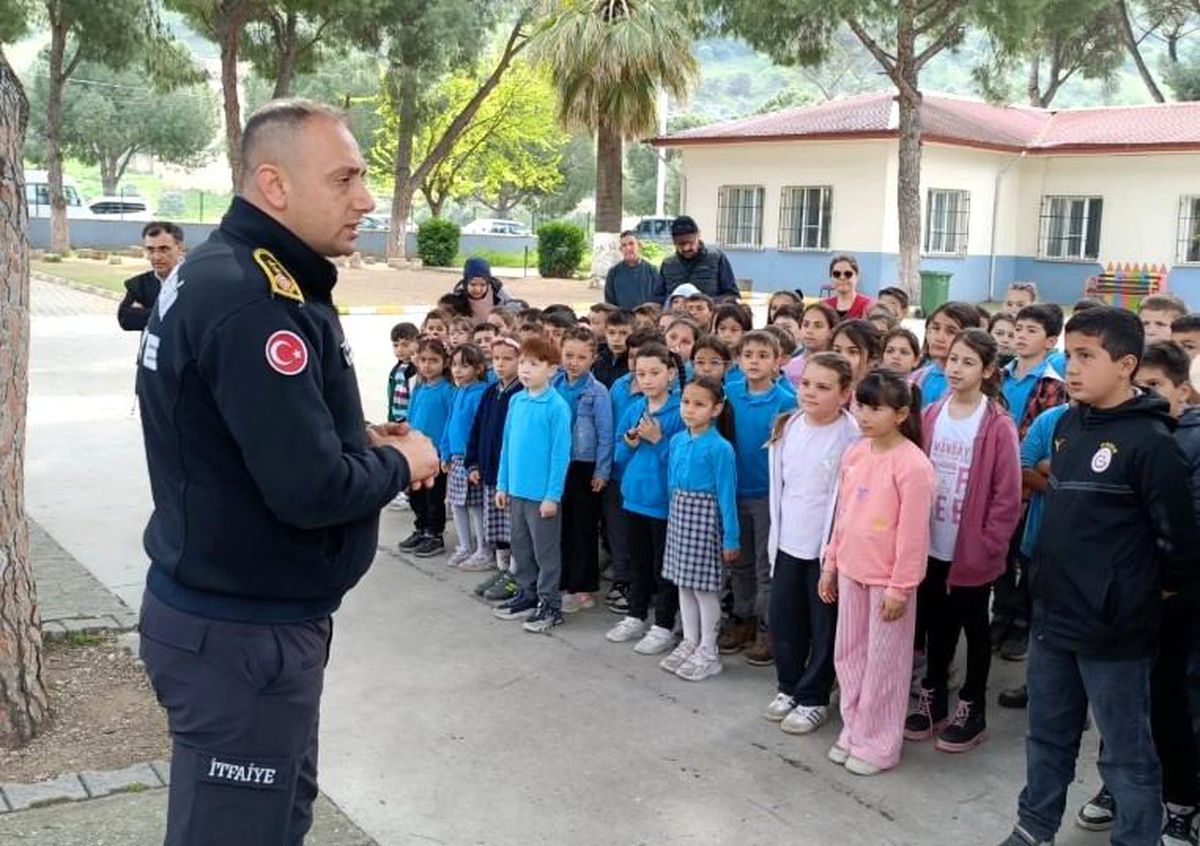 Nazilli\'de öğrencilere yangın bilinci aşılandı