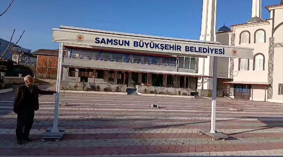 Tente hizmeti mahalleliyi memnun etti