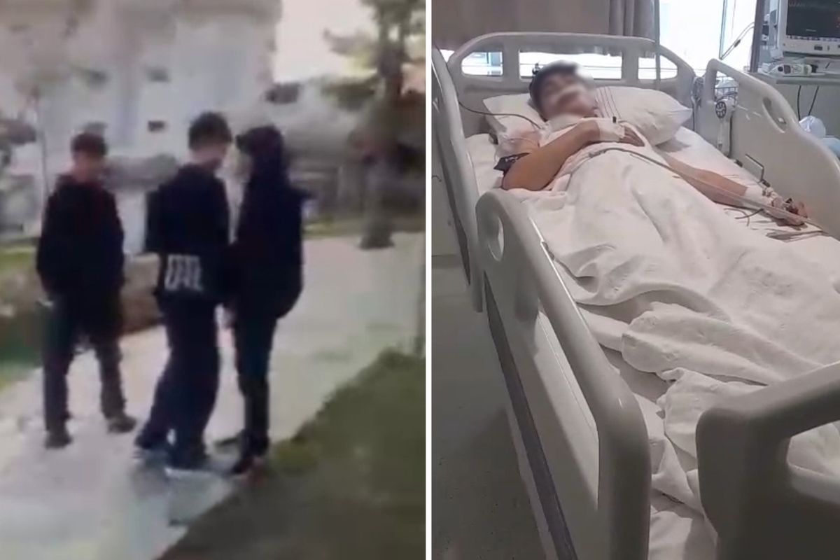 Yaşıtını bıçakla ağır yaralayan çocuk saldırı anını da kayda aldırdı