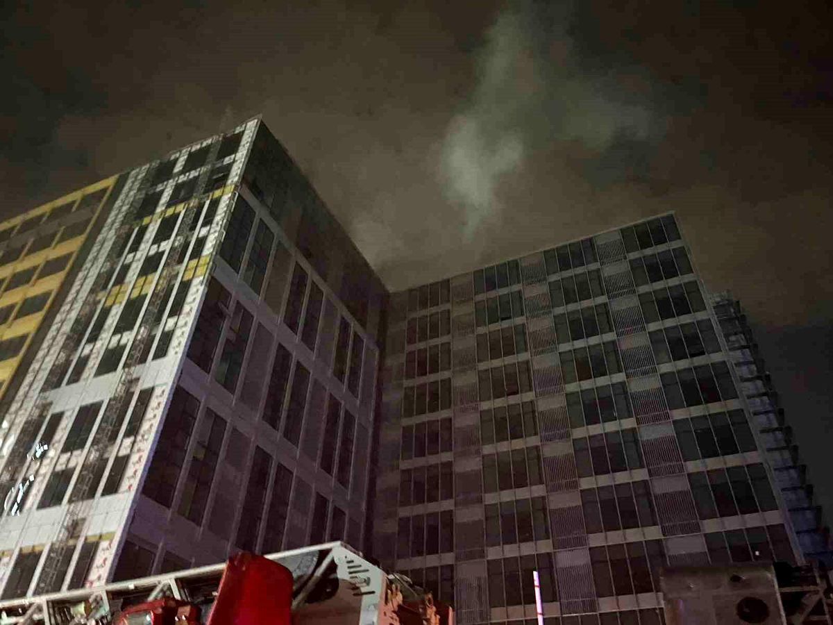 Bahçelievler\'de İnşaatta Yangın