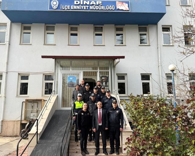 Emniyet Müdürü Erol, Dinar ve Sandıklı’da Denetim Yaptı