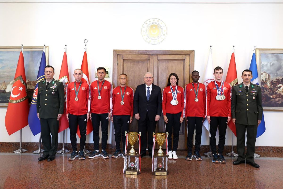 Bakan Güler, Şampiyon Askeri Sporcuları Kabul Etti