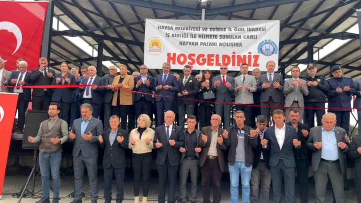 Havsa Modern Canlı Hayvan Pazarı hizmete açıldı