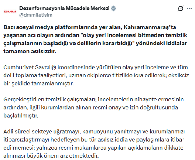 Maraş saldırısı sonrası olay iddia! Cumhurbaşkanlığından jet açıklama geldi