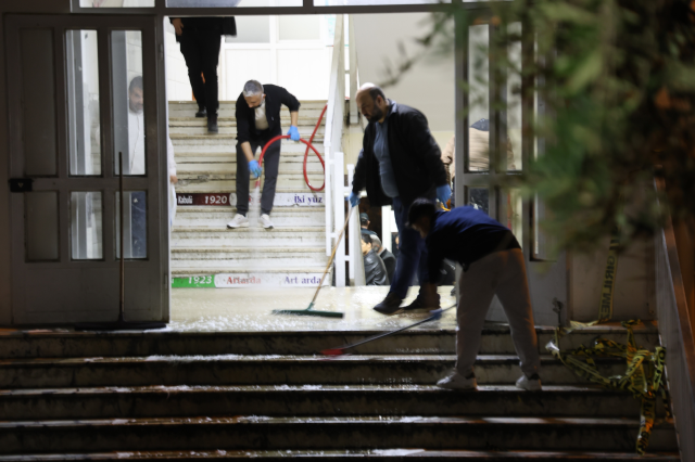 Saldırının yaşandığı okuldan geriye bu görüntüler kaldı 
