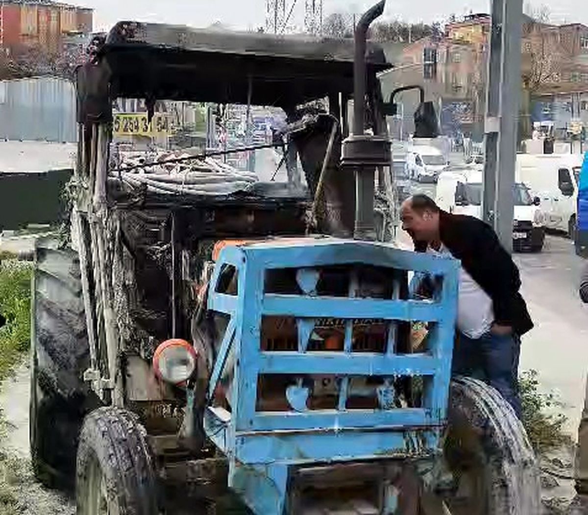 Avcılar\'da Traktör Yangını