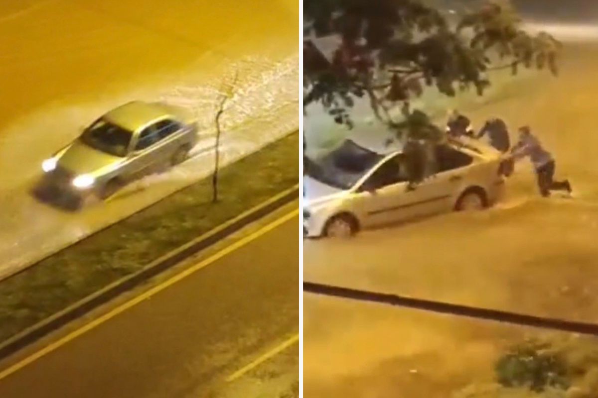 Adana\'da şiddetli yağmur cadde ve sokakları göle çevirdi