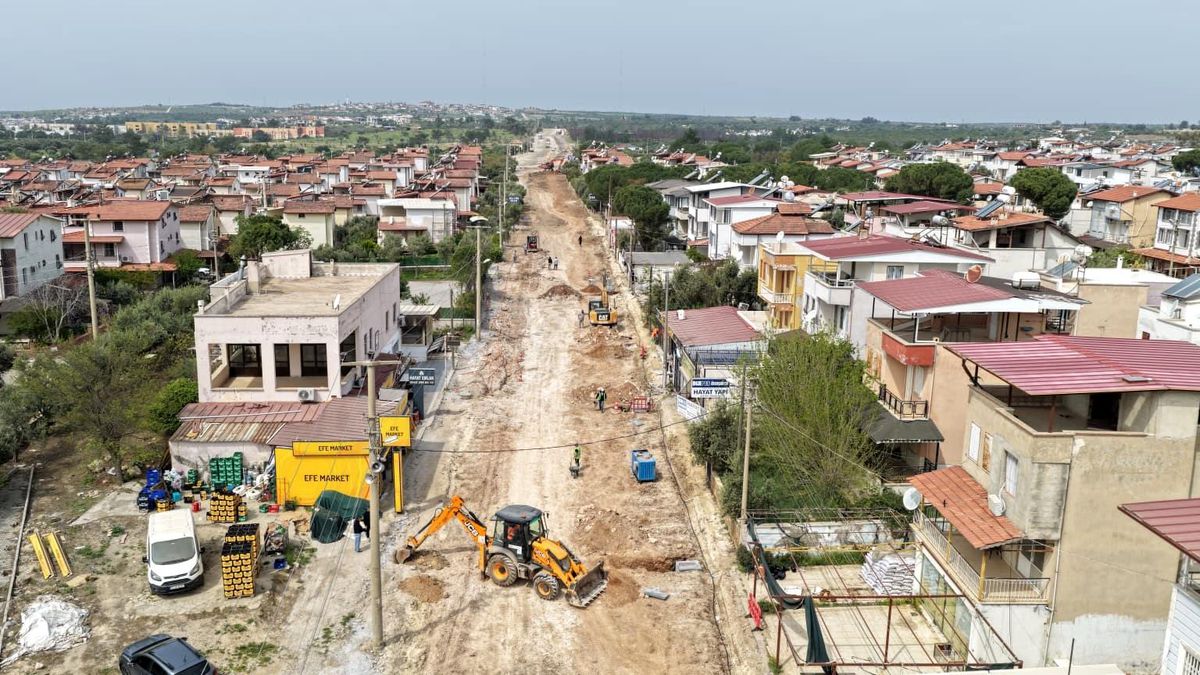 Didim Akbük\'te yol yenileme çalışmaları başladı