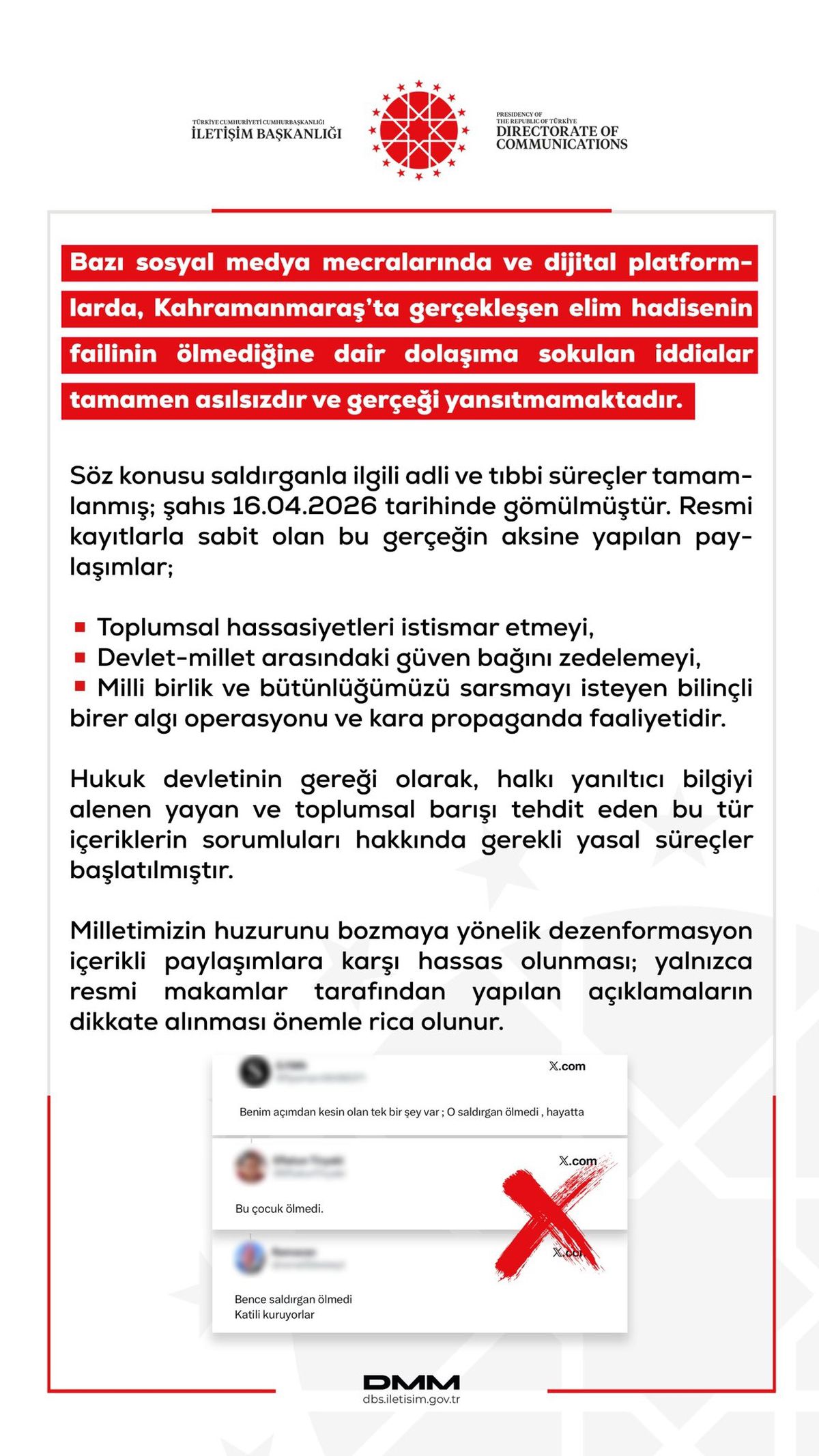 Dezenformasyon Uyarısı: İddialar Asılsız