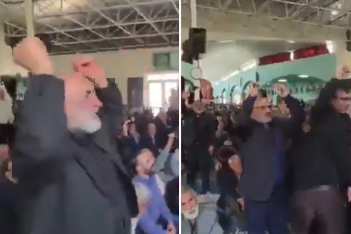 İran\'daki toplantıda "Yaşasın Türkiye" sloganları