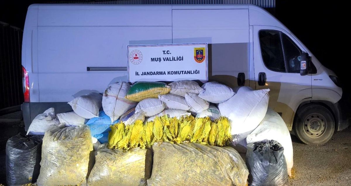 Muş\'ta Bandrolsüz Tütün Operasyonu
