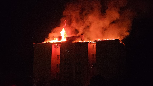 Nazilli'de fen lisesi pansiyonunda yangın çıktı