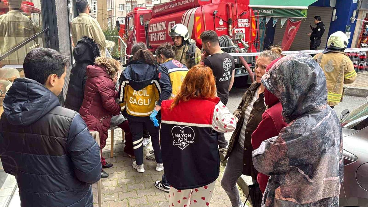 Şişli\'de Yangın Paniği