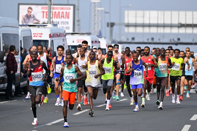 21. İstanbul Yarı Maratonu'nu kazananlar belli oldu! Kenyalı ikizler zirvede
