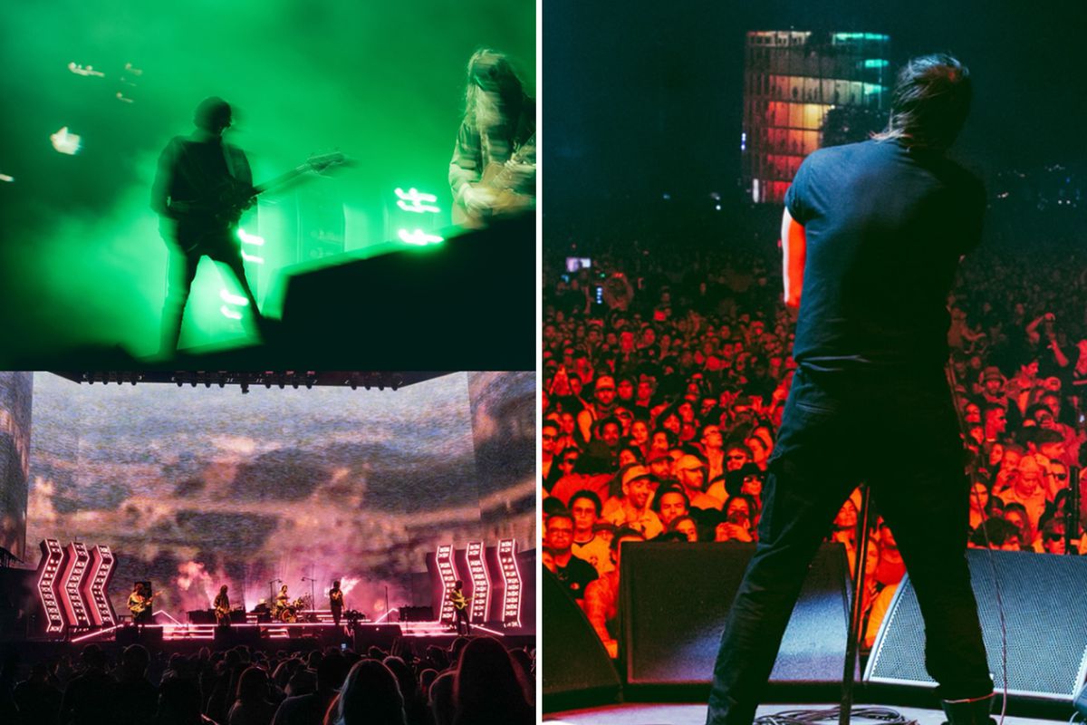 ABD\'li rock grubundan sahnede dev protesto, Orta Doğu mesajları çok ses getirdi