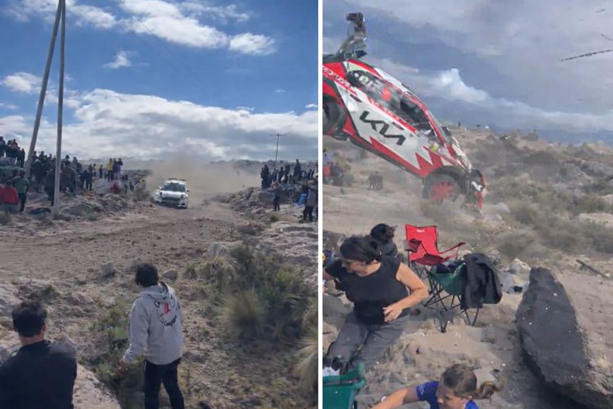 Arjantin’de ralli Faciası: Araç seyircilerin arasına daldı