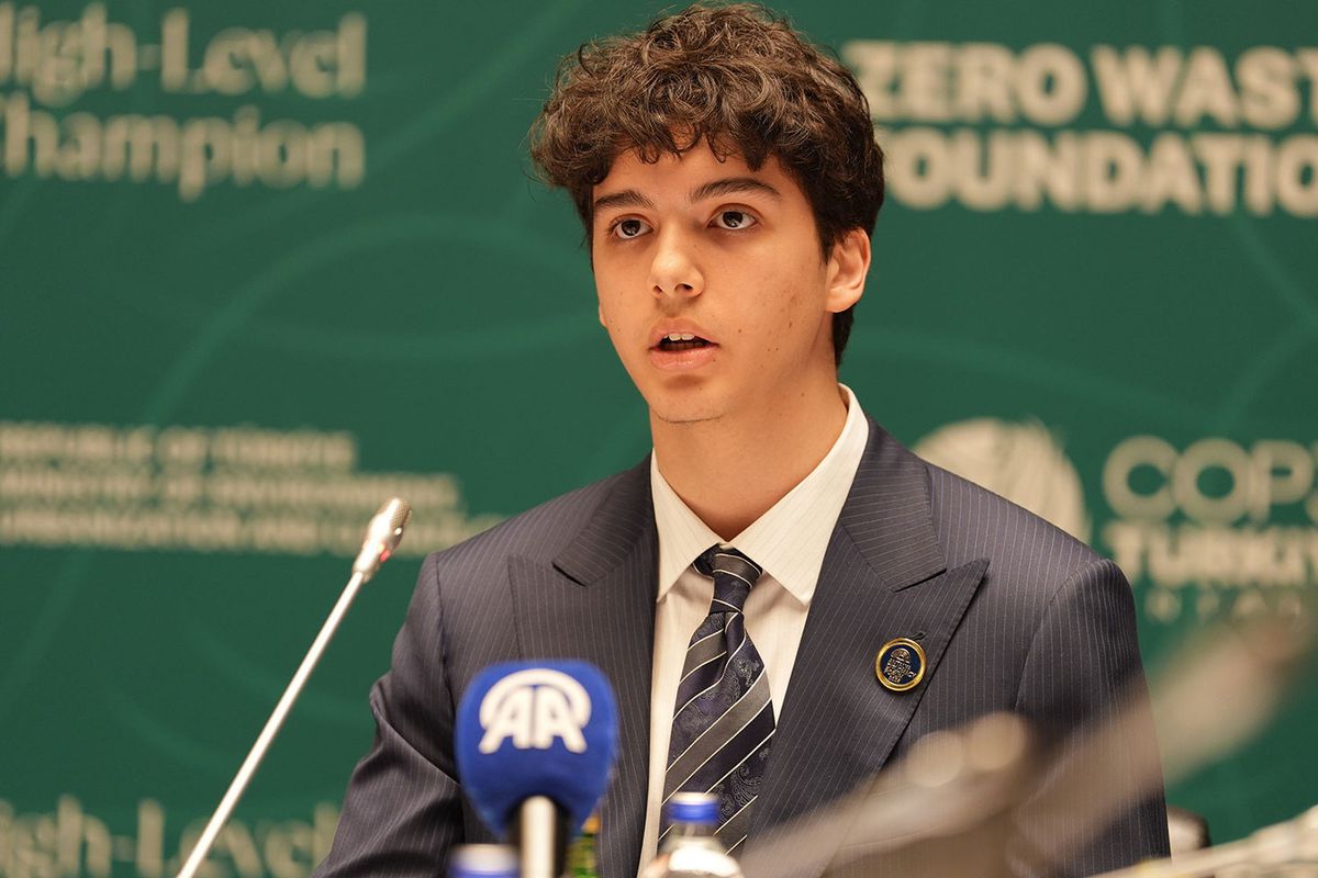 Cumhurbaşkanı Erdoğan’ın torunu Ömer Tayyip Erdoğan "COP31 Yüksek Düzeyli İklim Şampiyonları Toplantısı"nda konuştu