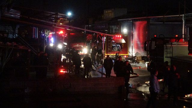 Konya’da Oto Elektrikçi Dükkanında Yangın