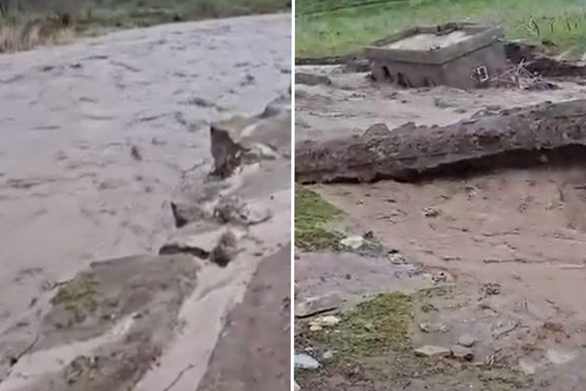 Siirt\'te sel suları bir evi yuttu