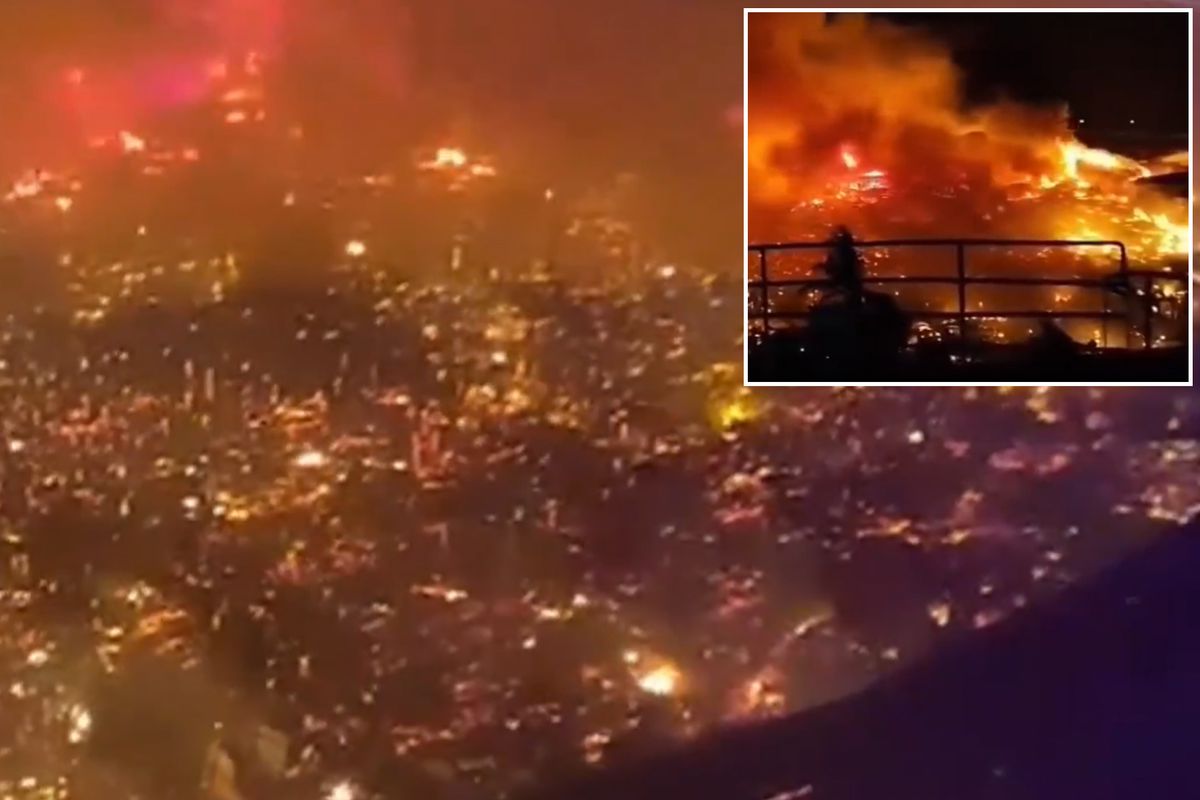 Ülke felaketi yaşıyor! Suyun üstündeki kasaba küle döndü