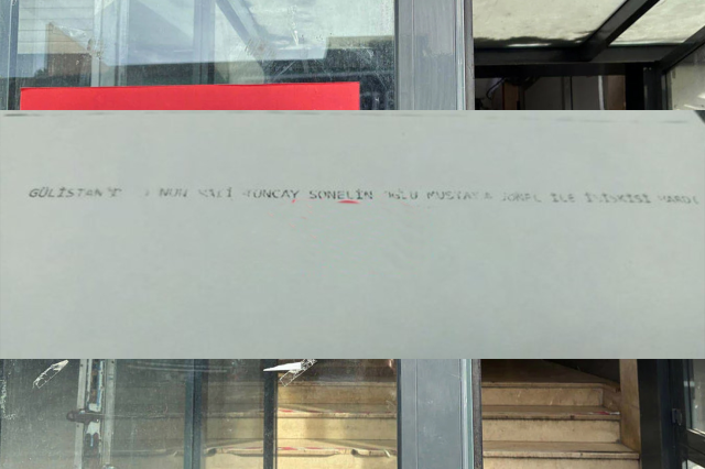 4 yıl önce baro başkanının kapısına bırakılan not: Gülistan'ın Mustafa Sonel ile ilişkisi vardı