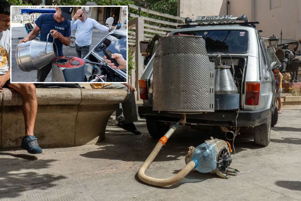 Benzin bulamayan Kübalı tamirci, 1980 model aracını kömürle çalışacak şekilde modifiye etti