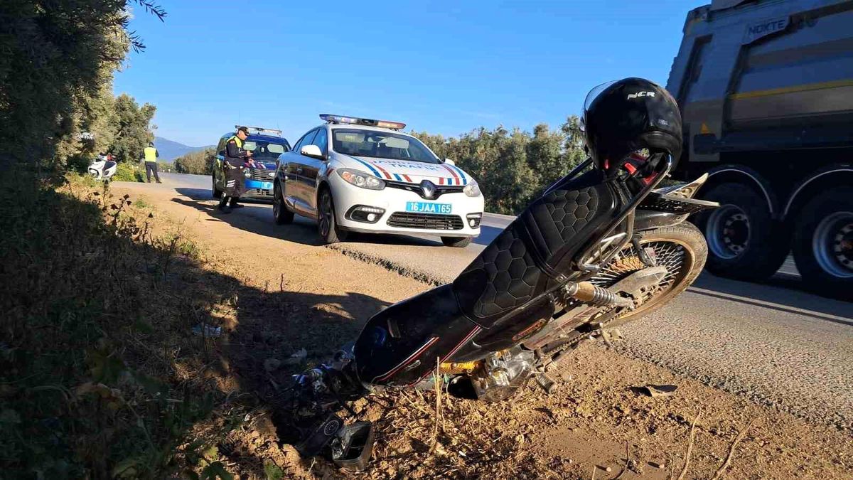 Bursa\'da Motosiklet Kazası: 1 Yaralı