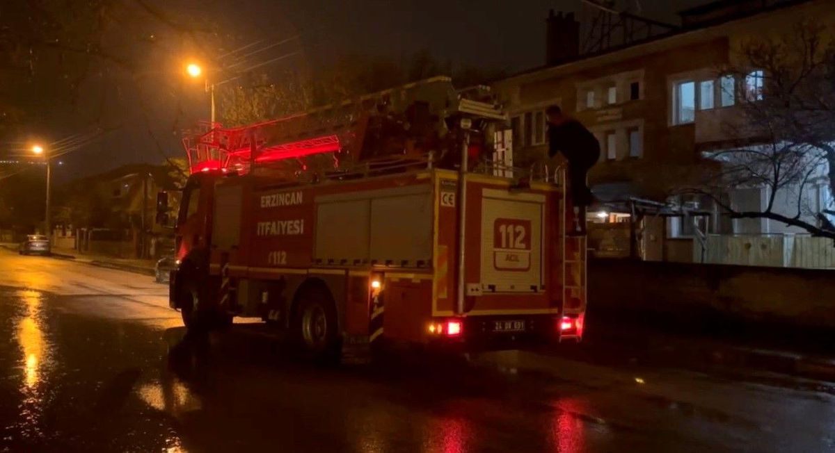 Kedi İtfaiye Ekipleri Tarafından Kurtarıldı