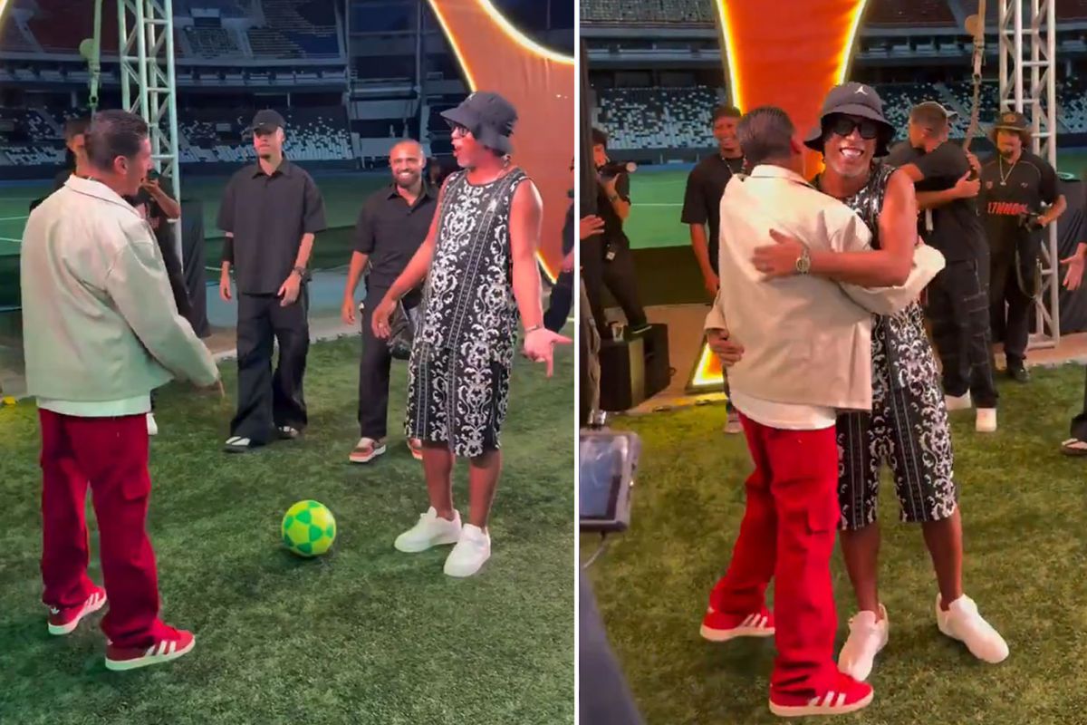 Bakmayın 46 yaşında olduğuna! Ronaldinho tek hareketiyle Brezilyalı fenomeni madara etti