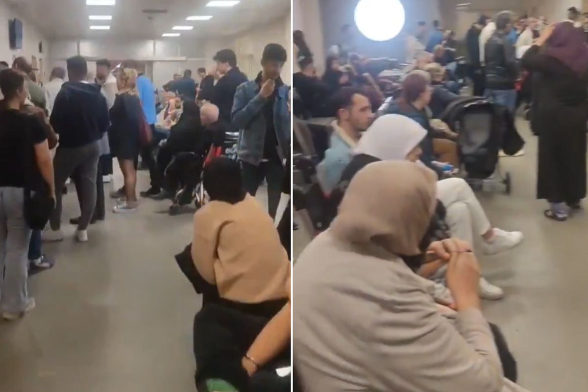 Beylikdüzü Devlet Hastanesi acil servisindeki yoğunluk dikkat çekti