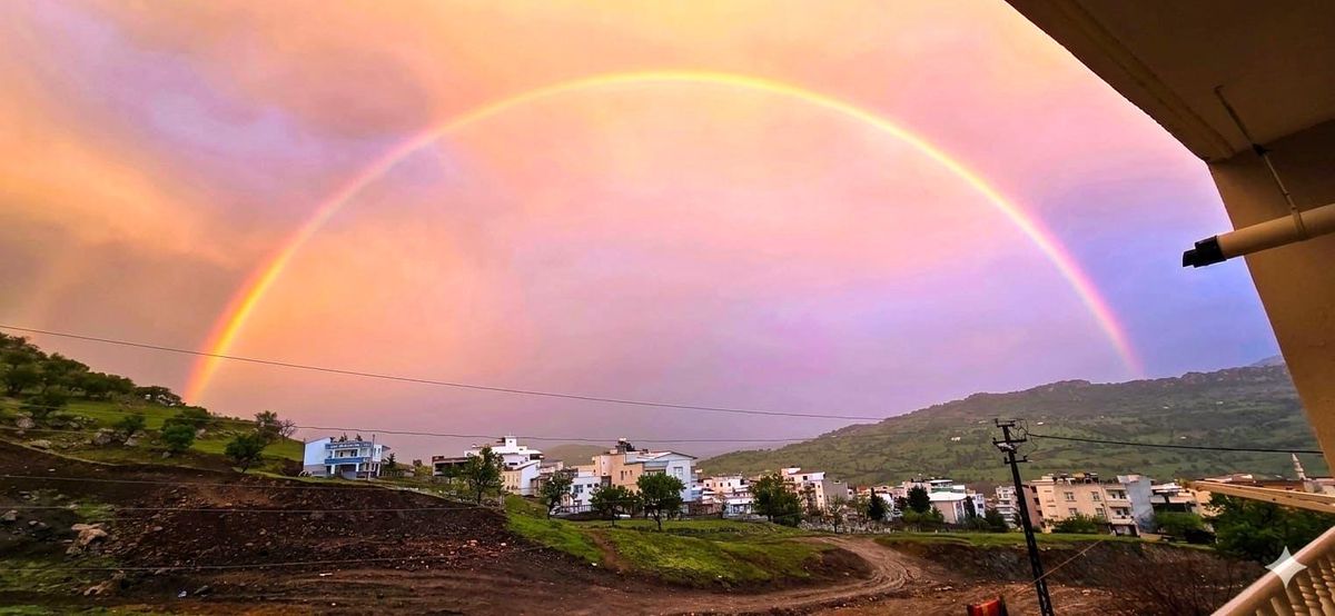 Çermik\'te Gökkuşağı Görsel Şöleni