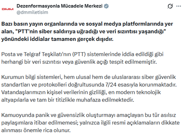 İletişim Başkanlığı'ndan 