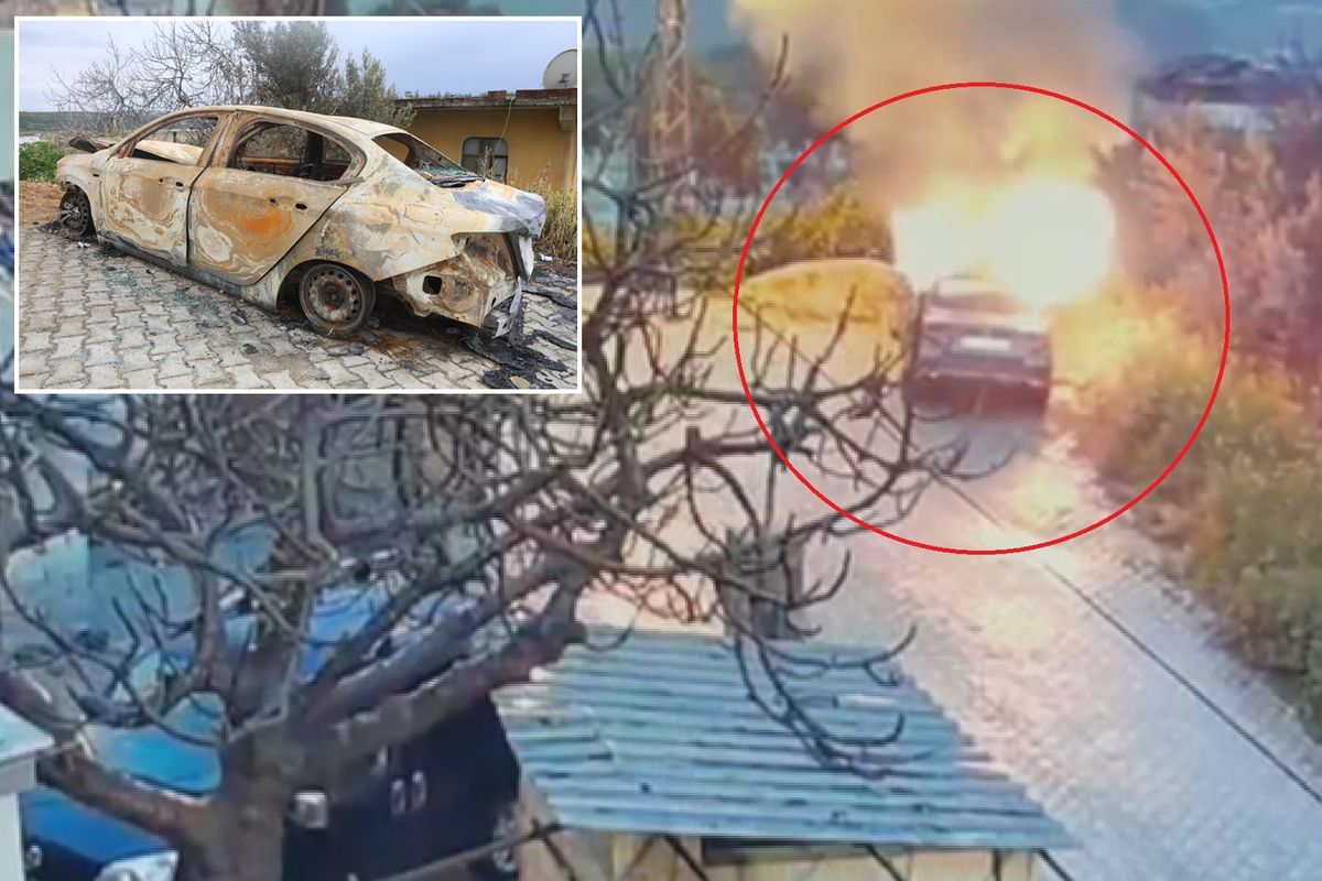 Park halindeki aracını küle çeviren kişi en yakını çıktı