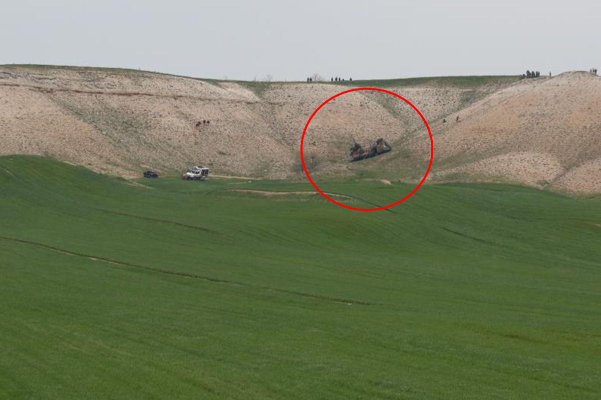 Ankara’da düşen helikopterden ilk görüntü