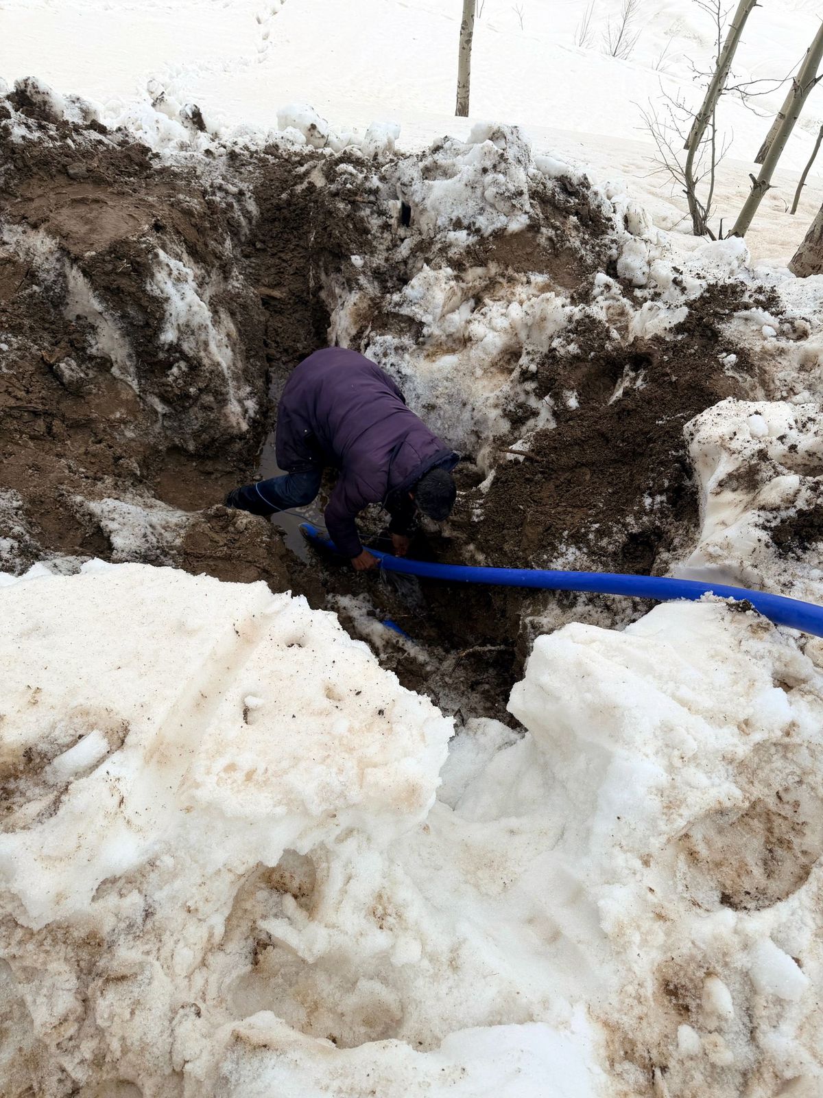 Çığ Altında Su Şebekesi, Mezra 5 Gün Susuz Kaldı