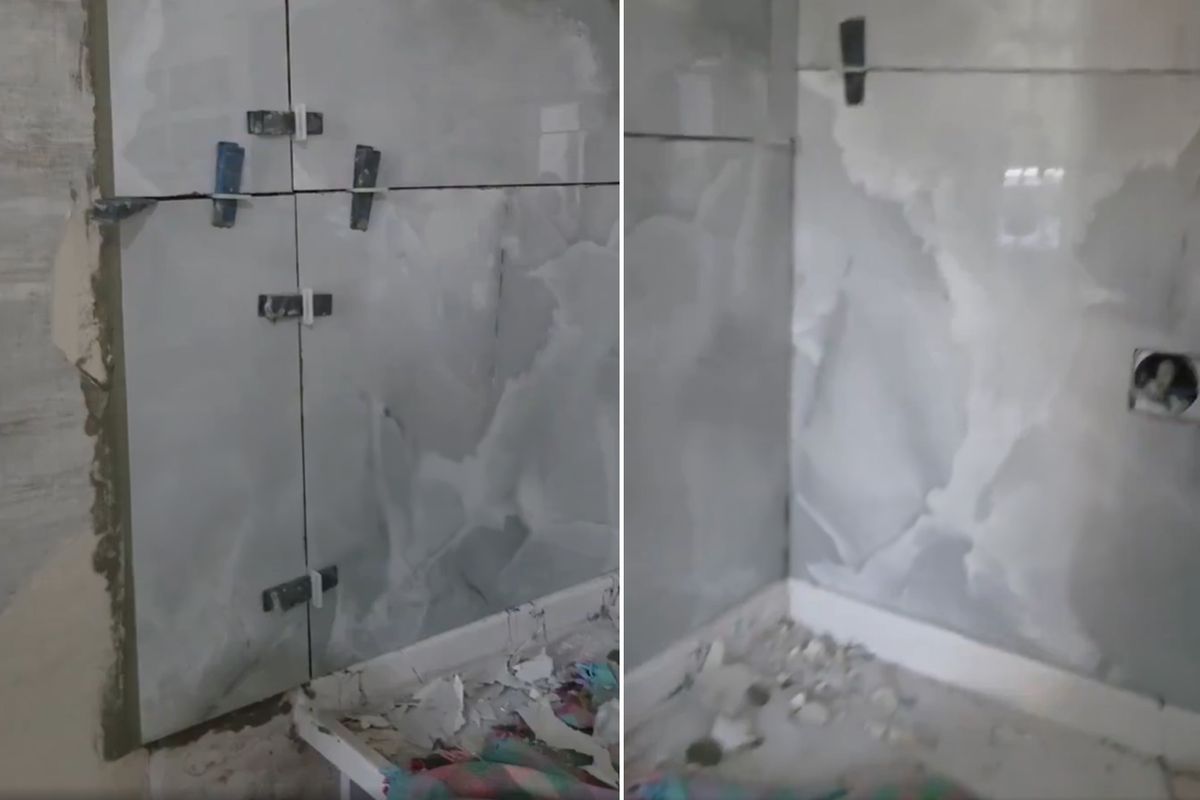 Fayans ustasının işçiliğini beğenmediler, alıkoyup polis çağırdılar