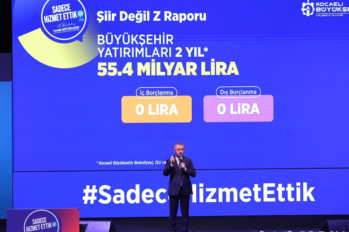 Kocaeli Büyükşehir Belediyesi’nin 2 yıllık Z raporu: 55 milyar liralık yatırım, 0 lira borçlanma