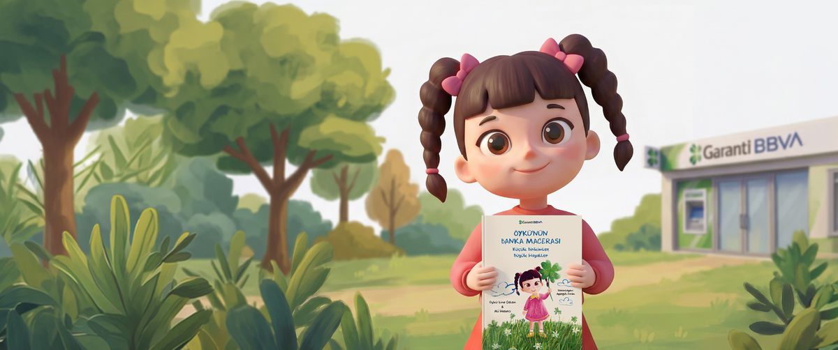 Öykü’ye İlham Garanti BBVA’nın Şubesinde Geldi! Garanti BBVA, şube ziyaretinde bulunan bir ilkokul öğrencisinin yazdığı kitabı çocuklara hediye ediyor