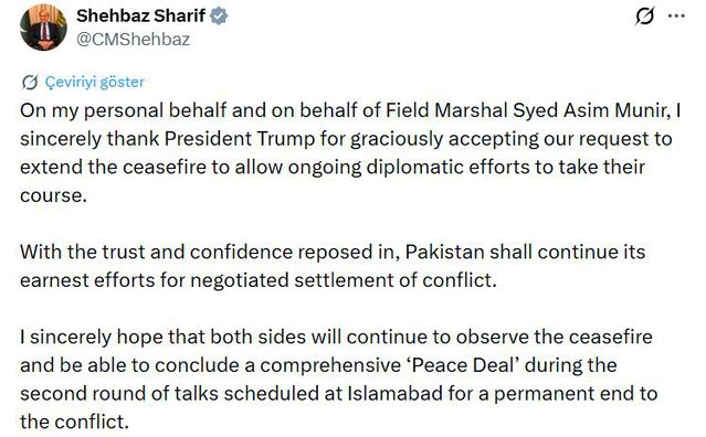 Trump’tan İran için ateşkes uzatma kararı