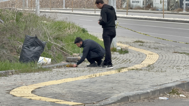 Sivas'ta yol kenarında havan topu mermisi bulundu