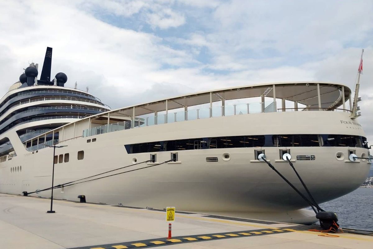 400 milyon avroluk gemi Bodrum\'a geldi