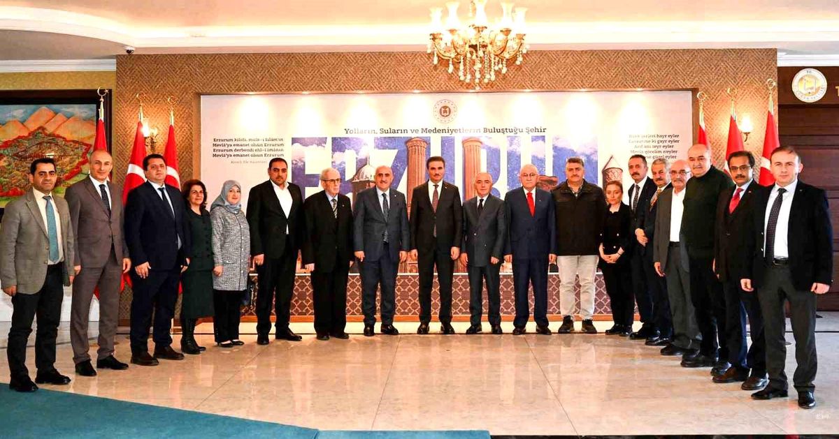 Erzurum Kent Konseyi\'nden Vali Aydın Baruş\'a ziyaret
