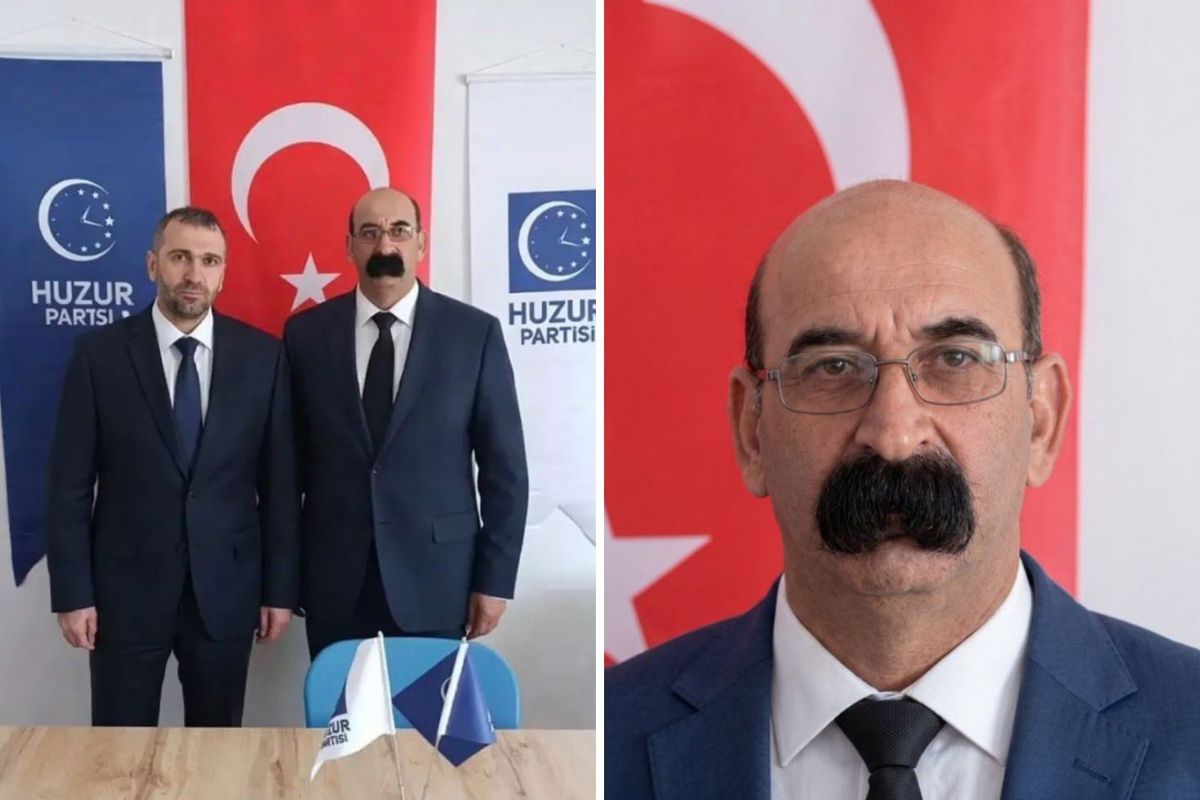 Huzur Partisi İlçe Başkanı Orhan Avcı’nın bıyıkları dünya basınında olay oldu!
