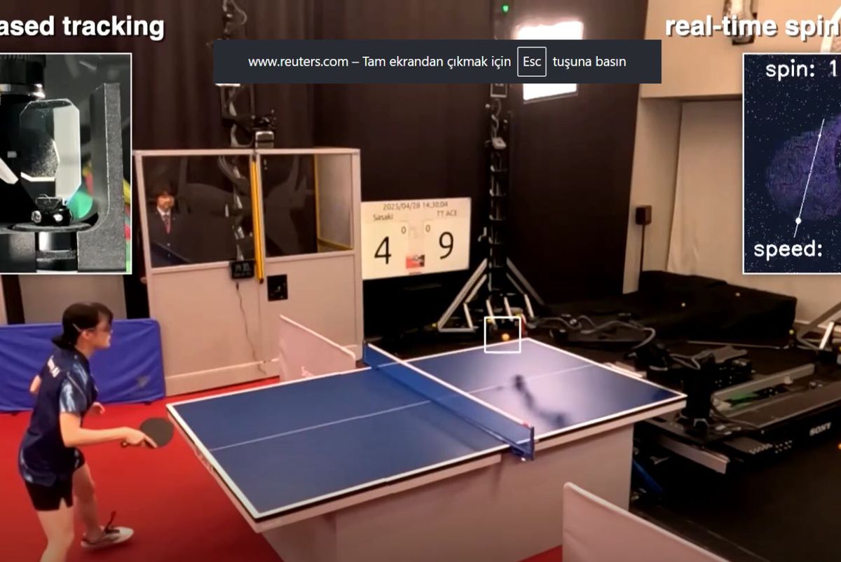 Masa tenisi robotu üst düzey sporcuları yendi ve tarihe geçti
