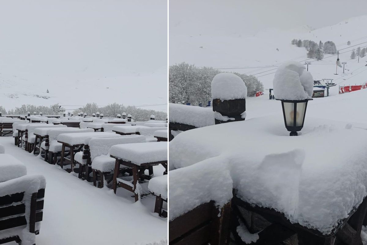 Mayıs ayına günler kala kış geri döndü! Tam 1 metre kar var