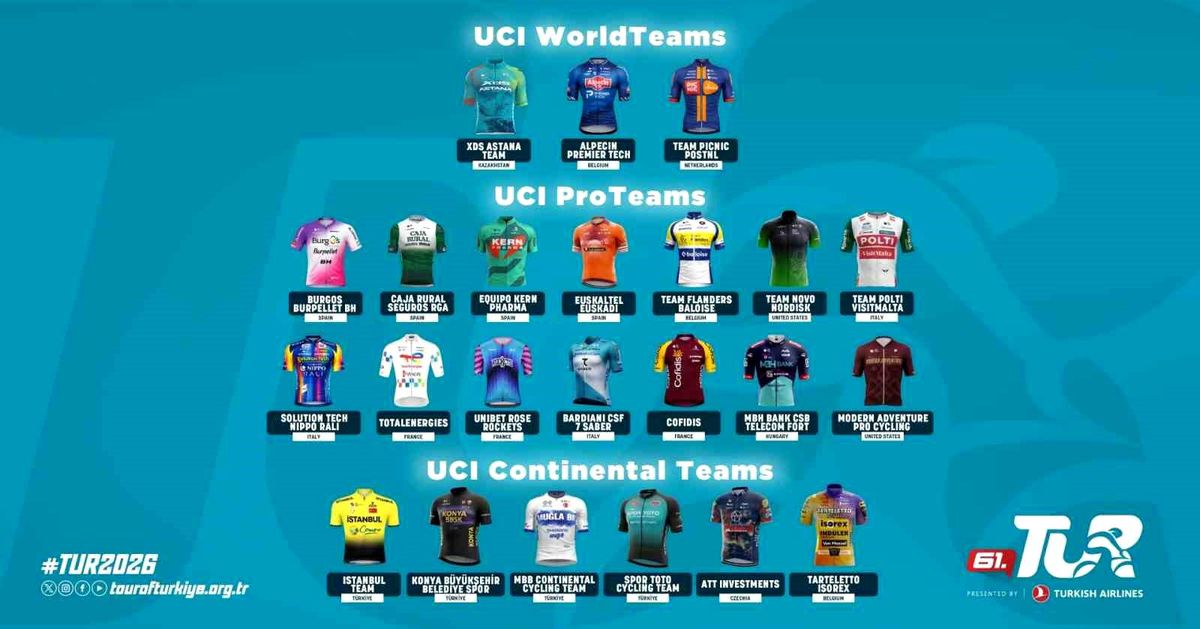 61. Cumhurbaşkanlığı T&uuml;rkiye Bisiklet Turu'na katılan takımlar a&ccedil;ıklandı