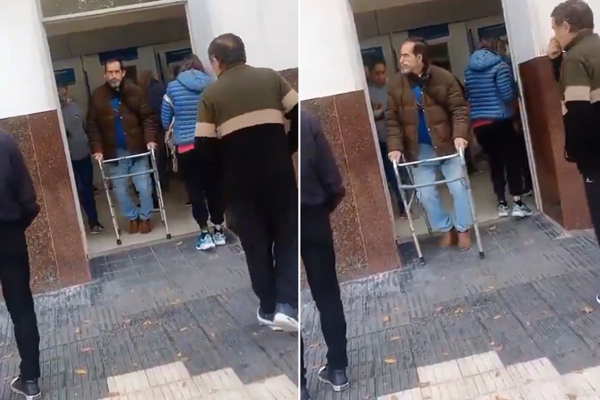 Bak sen şu işe! Bankadan engelli maaşını alınca bir anda iyileşti