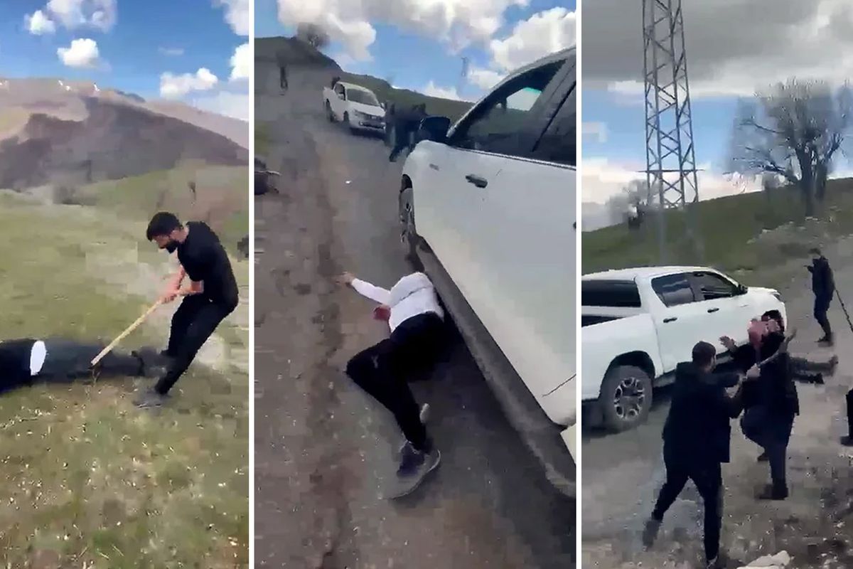 Görüntü Türkiye\'den! İki ailenin barış buluşmasında kıyamet koptu